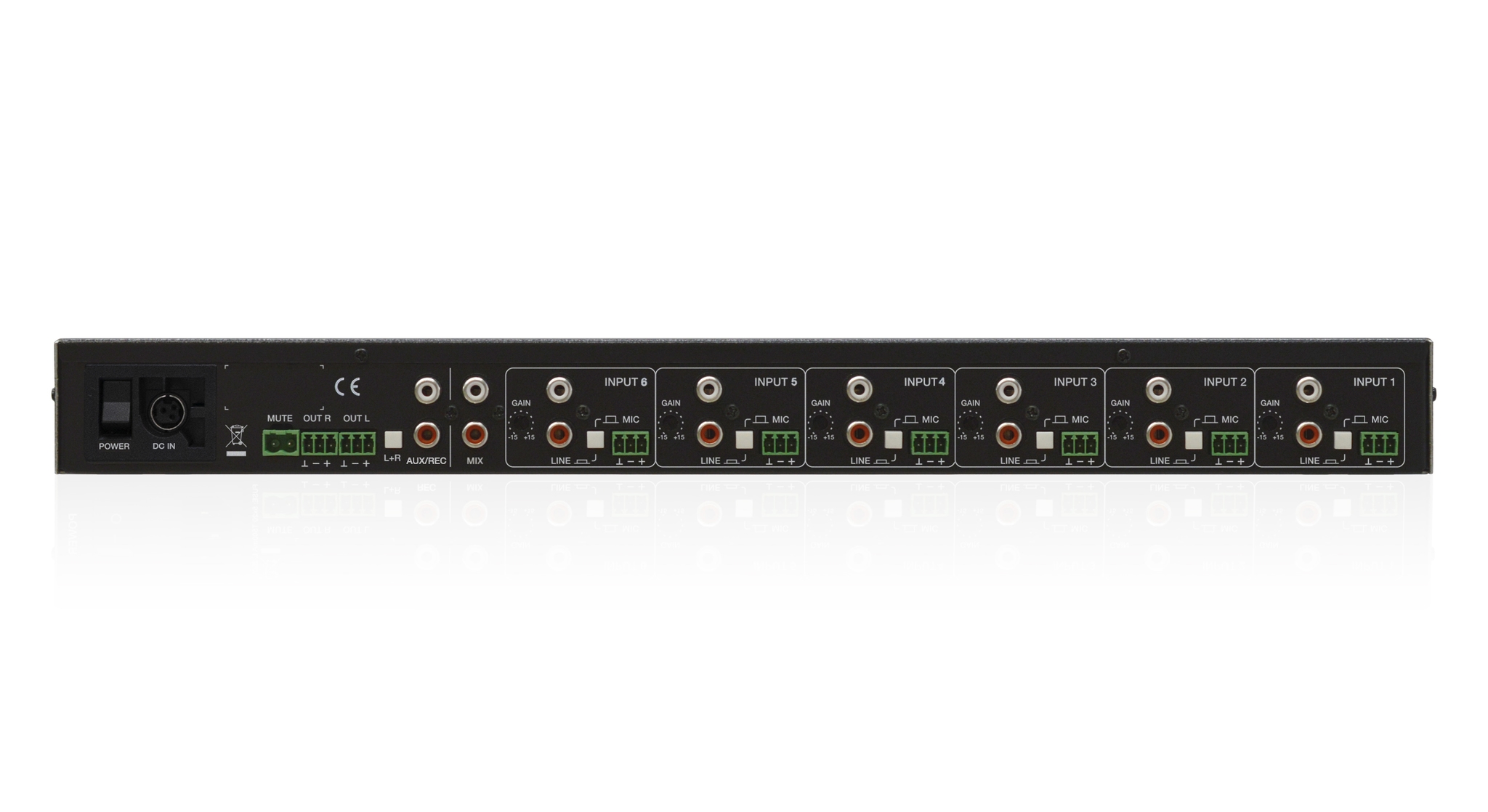 SAM612T: 6x2 | 1U rack | 3-band EQ | analogue mixer. Installation ...